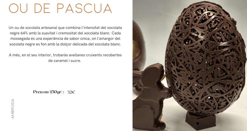 PROPOSTA DE PASQUA de PLAT'IN GOURMET ANDORRA PRODUCTES PRÈMIUM PER A LA SETMANA SANTA. La Setmana Santa se celebra del dijous dia 17 d'abril al dilluns dia 21 d'abril de 2025. Tot i que a les escoles i centres educatius inicien les seves vacances uns dies abans, per tant, des del dilluns dia 14 d'abril fins al dia 21 d'abril.