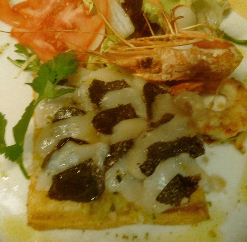 Coca de vieires tofones !