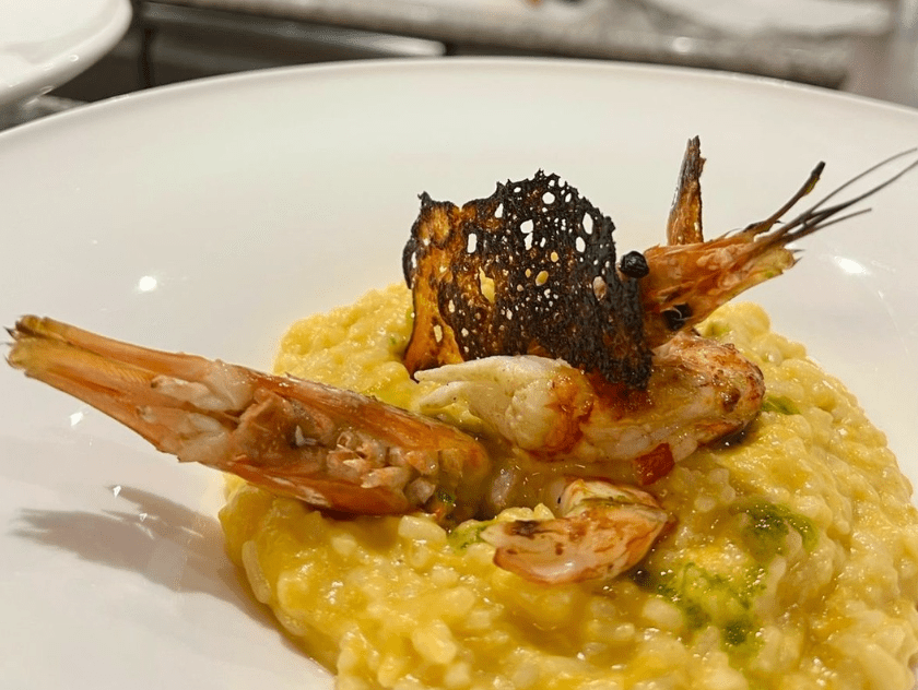 El nostre Risotto de carbasa amb gambes fa molt bona pinta